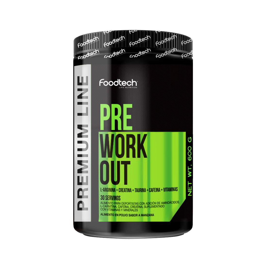 Pre-entreno Premium Line 600 g Foodtech