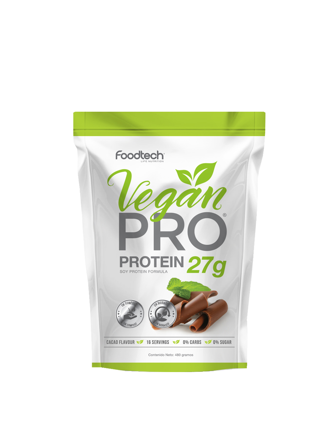 Vegan Protein 1lbs Cacao - Foodtech