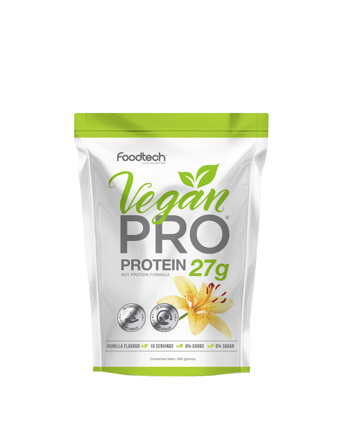 Vegan Protein 1lb Vainilla Ice Cream - Foodtech