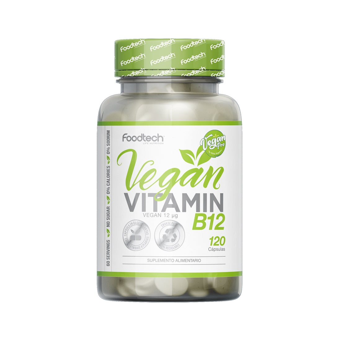 Vegan Vitamin B12 120 caps - Foodtech