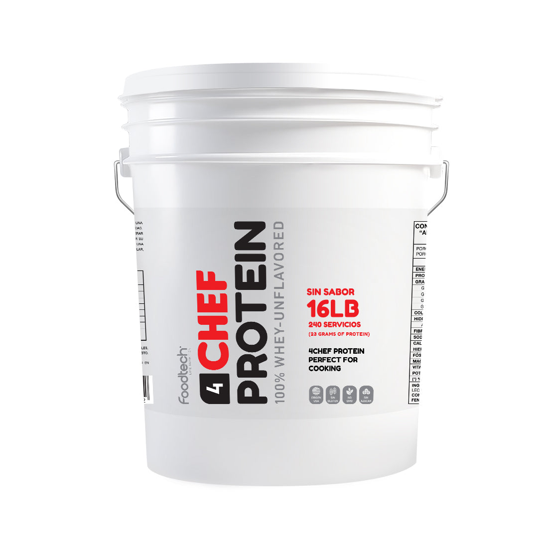 Chef Protein Powder 4Chef 100% Whey Protein 16 lb Foodtech