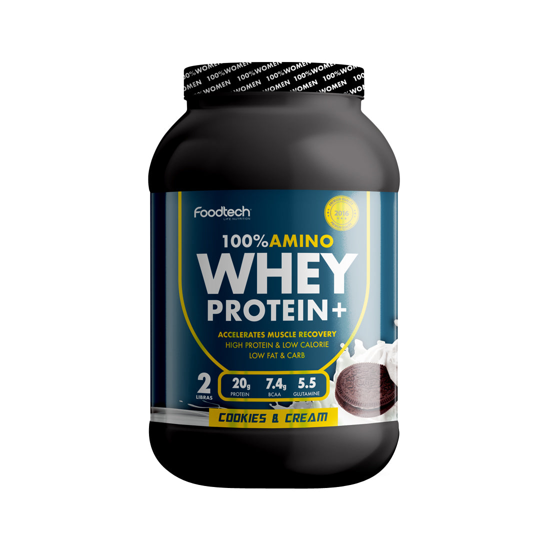 100% Amino Whey Protein 2lbs Cookies and Cream - Foodtech