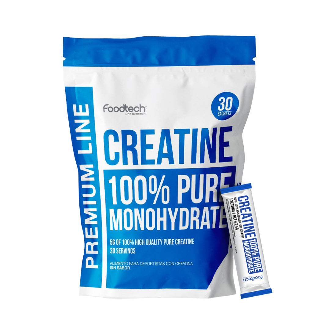 Creatine 100% Pure Monohydrate 30 Sachet - Foodtech