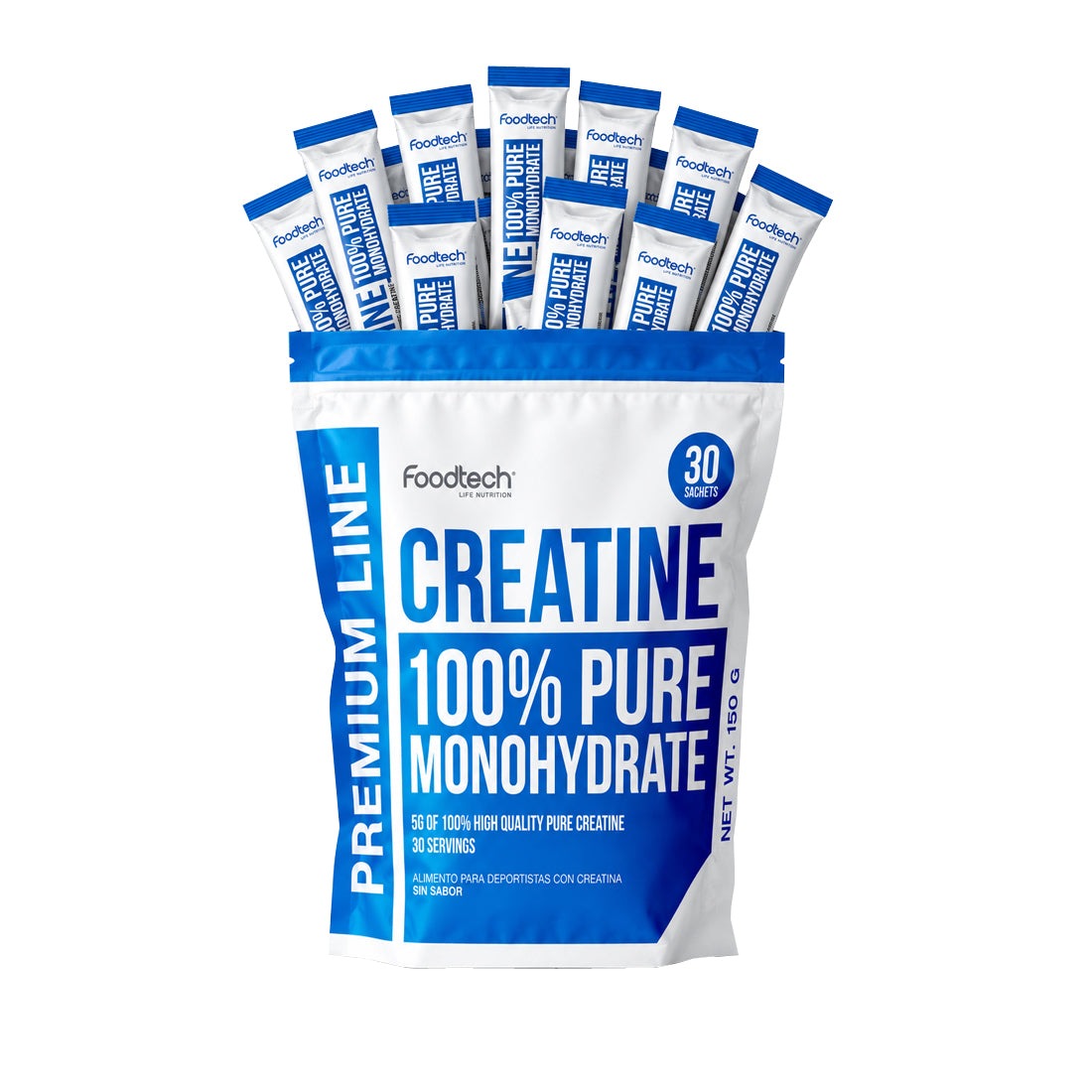 Creatine 100% Pure Monohydrate 30 Sachet - Foodtech