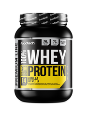 100% Whey Protein Premium Line 1lbs Vainilla - Foodtech