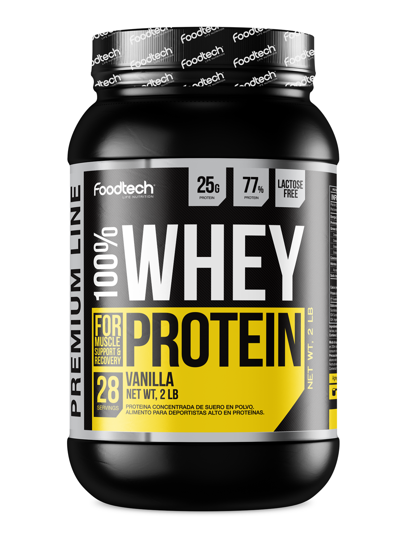 Whey Protein Premium Line 2 lbs Smothie Vainilla - Foodtech