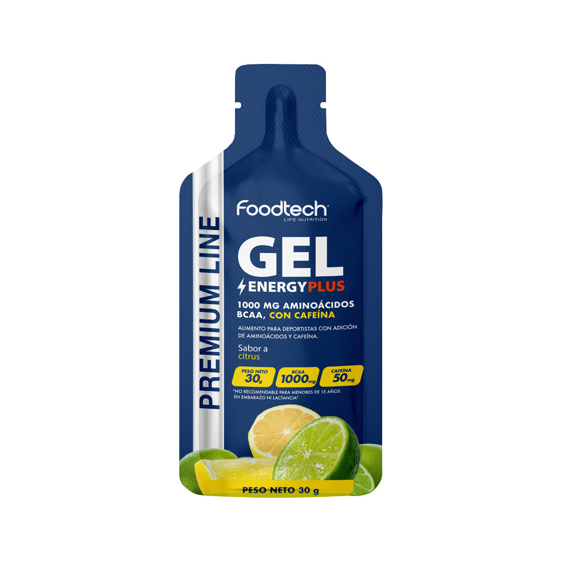 Gel Energy Plus 30g Citrus - Foodtech