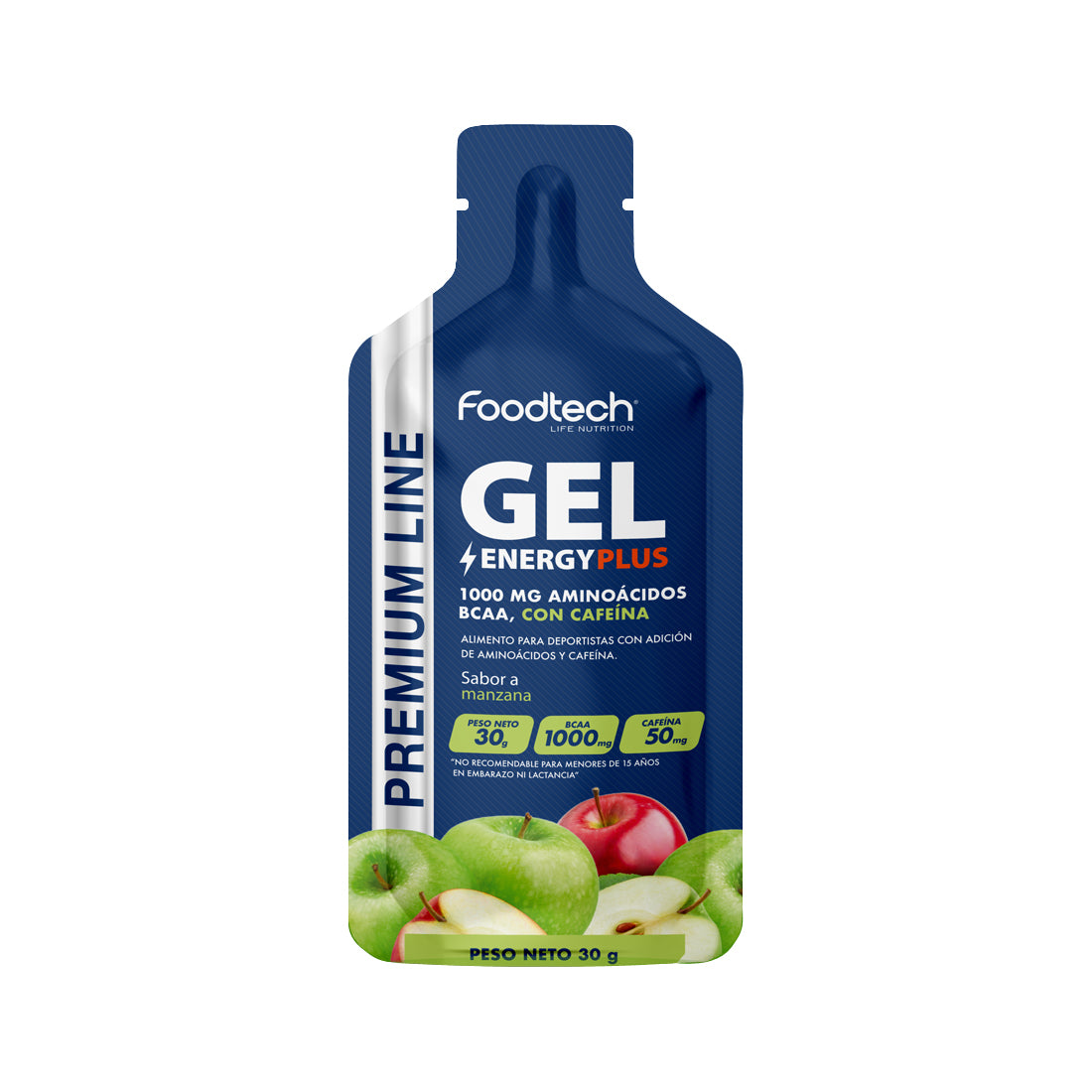 Gel Energy Plus 30g Manzana - Foodtech