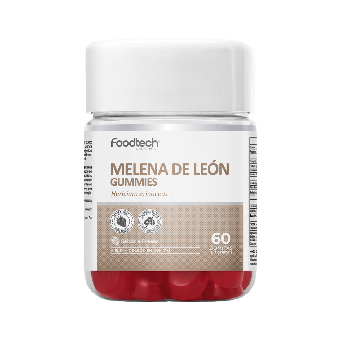 Melena de León Gummies 60 Unid - Foodtech