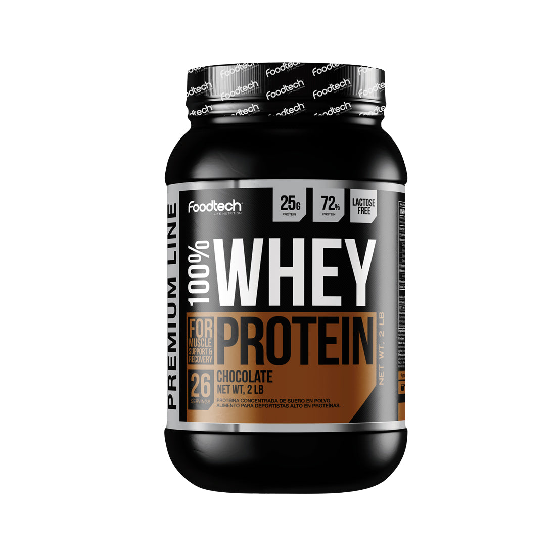 Whey Protein Premium Line 2lbs Premium Chocolate - Foodtech
