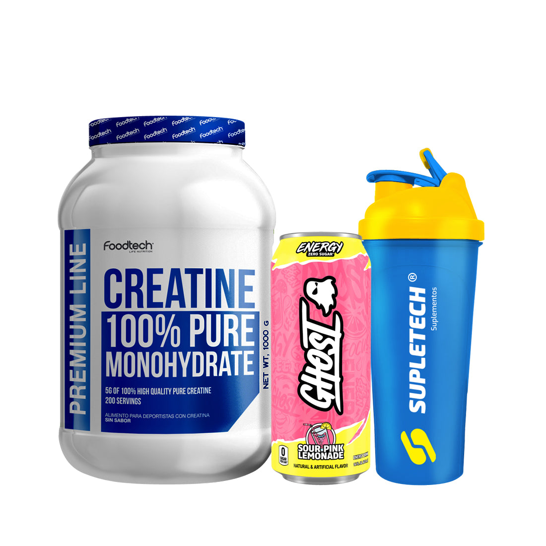 Pack Creatina Foodtech 1 kilo