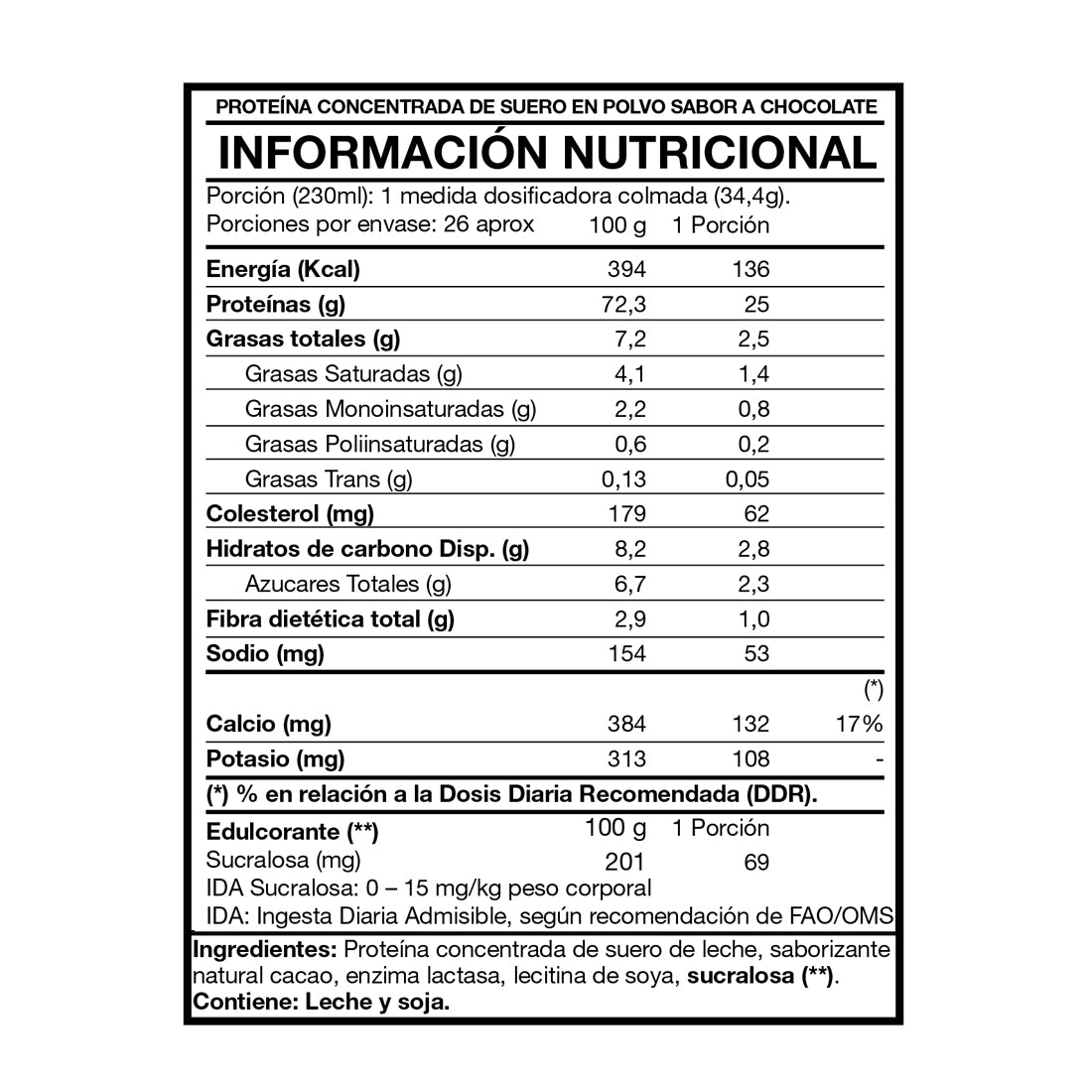 Whey Protein Premium Line 2lbs Premium Chocolate - Foodtech