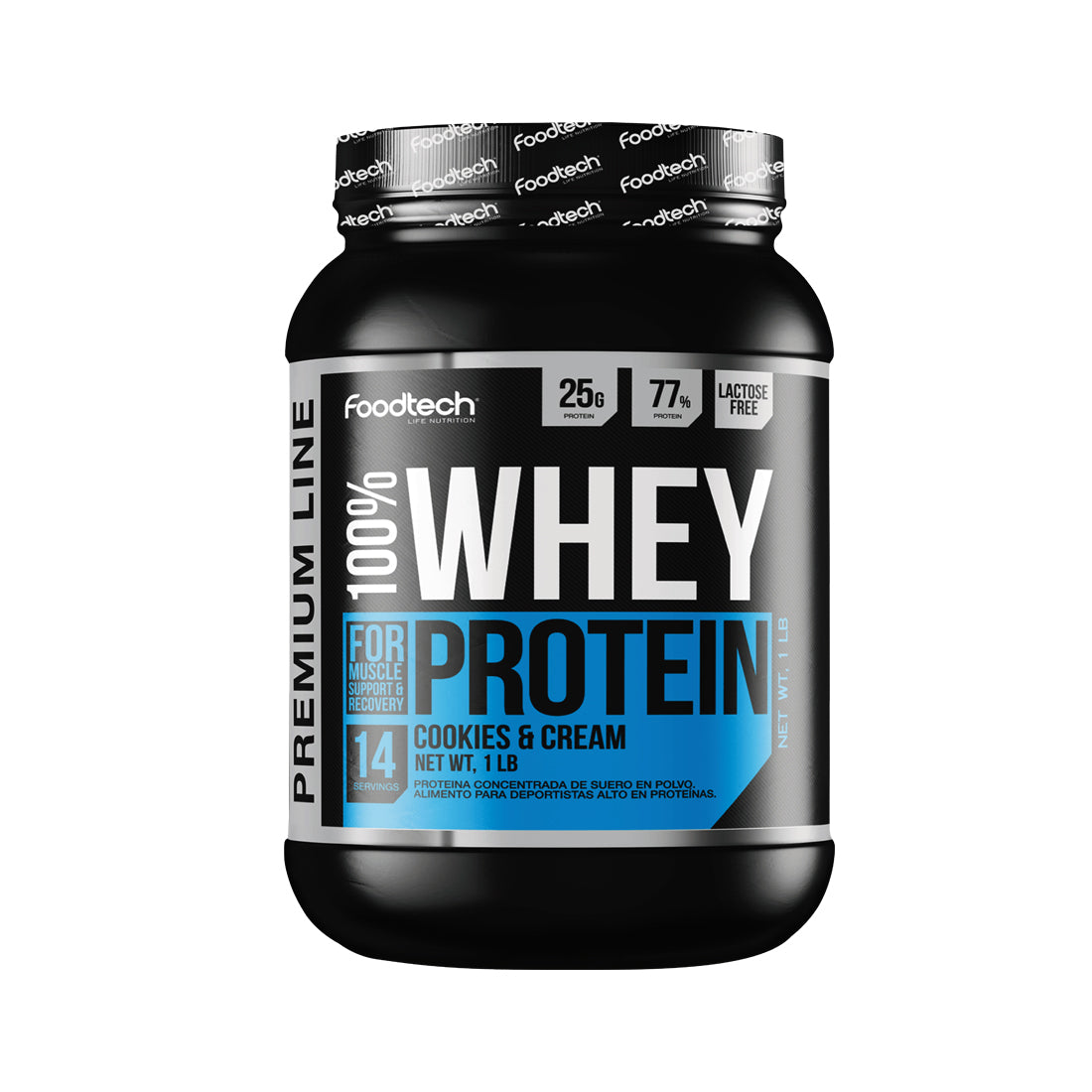 100% Whey Protein Premium Line 1lbs Cookies - Foodtech