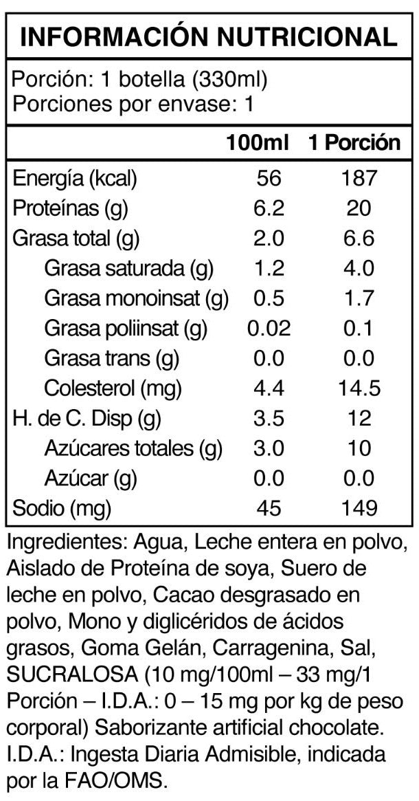 Protein Shake 330ml Chocolate - Foodtech