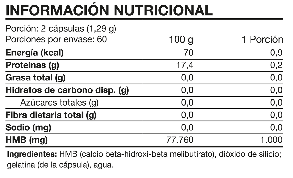 HMB Advance 1000mg 120 Caps - Foodtech