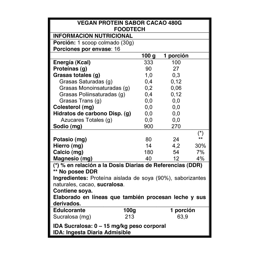 Vegan Protein 1lb Mixed Berries - Foodtech