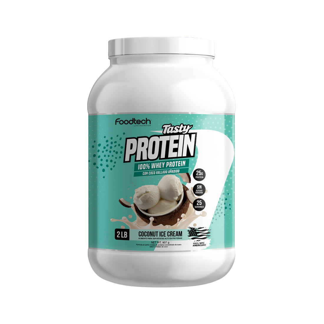 Tasty Protein 100% Whey 2lbs Coconut ice cream - Foodtech