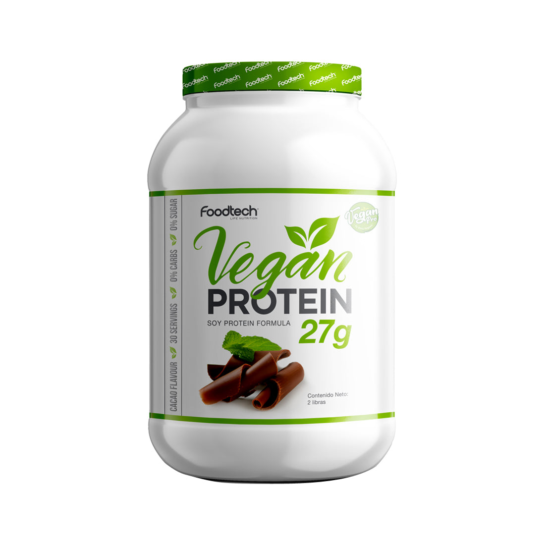 Vegan Protein 2lbs Cacao - Foodtech