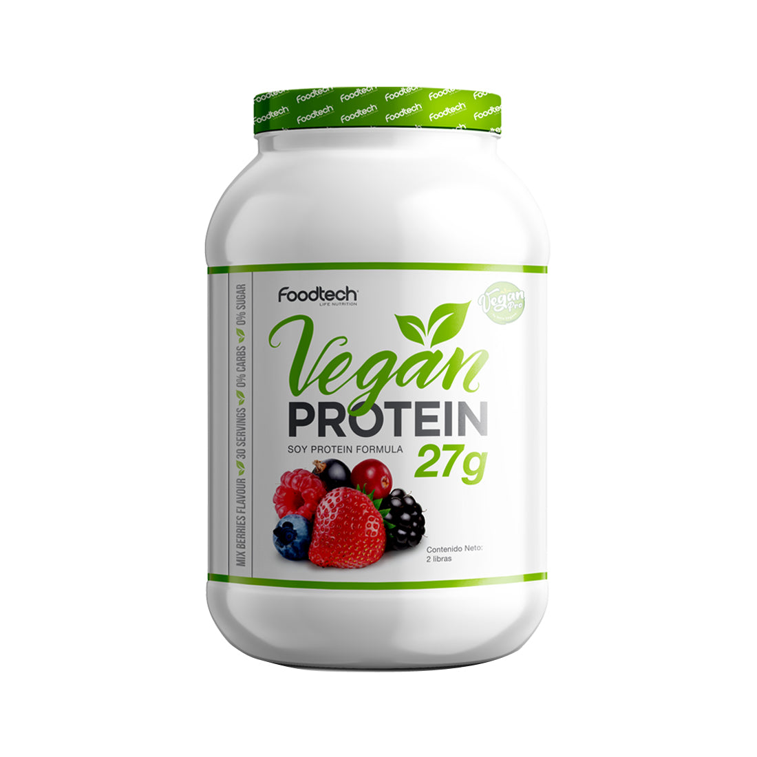 Vegan Protein 2lbs Mixed Berries - Foodtech