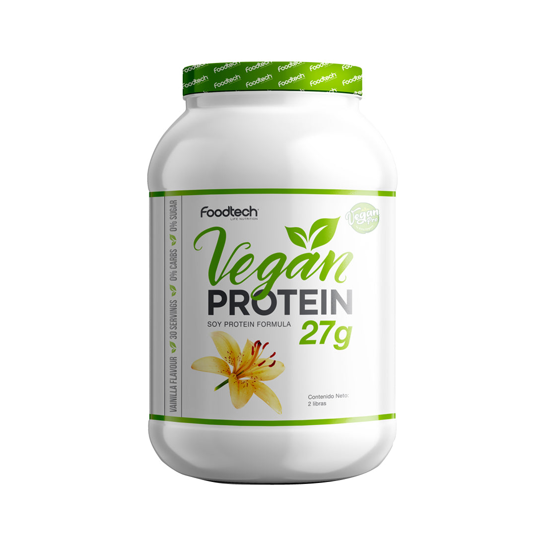 Vegan Protein 2lbs Vainilla Ice Cream - Foodtech