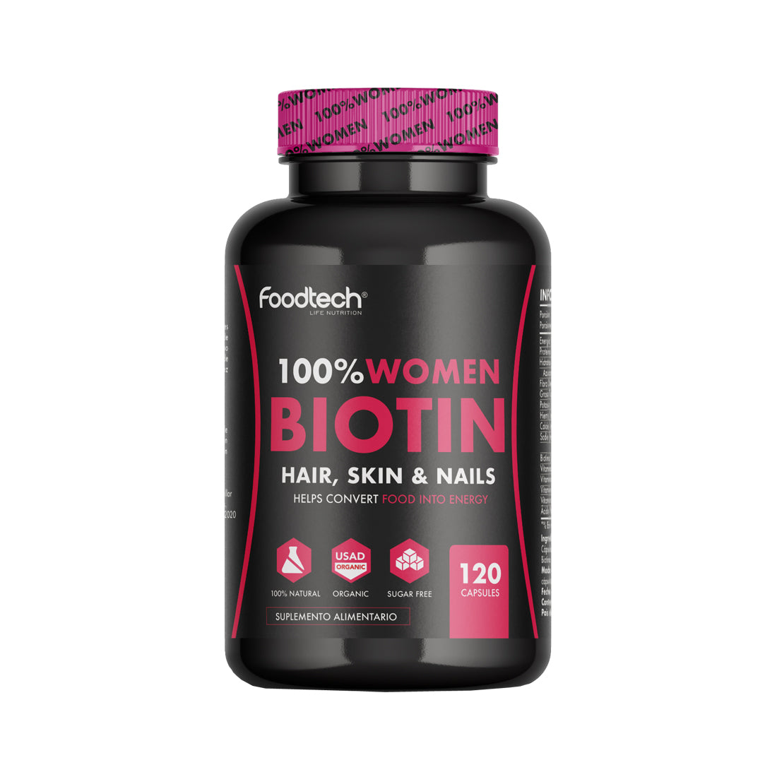 100% Women Biotin 120 caps