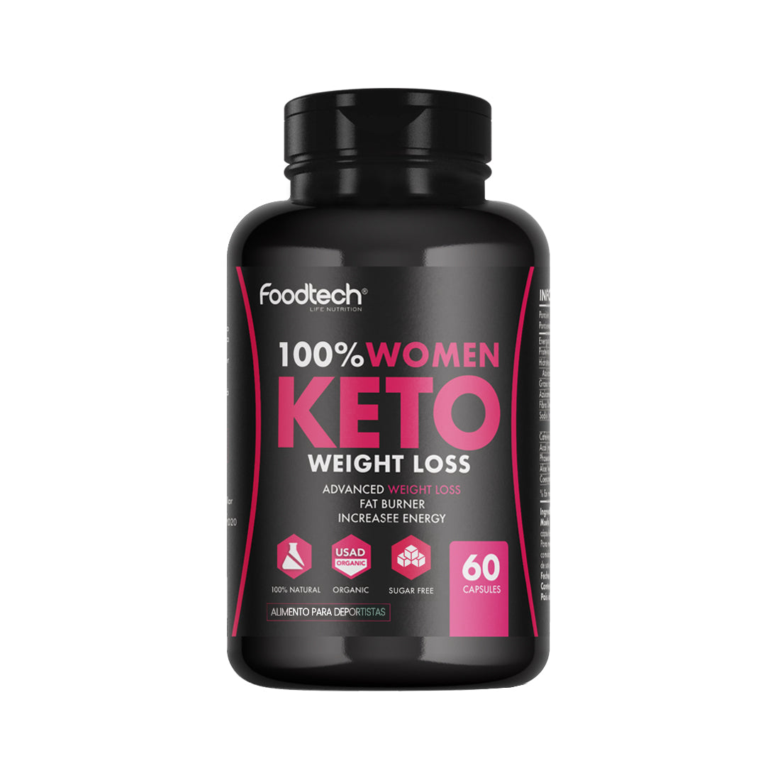 100% Women Keto 60caps - Foodtech