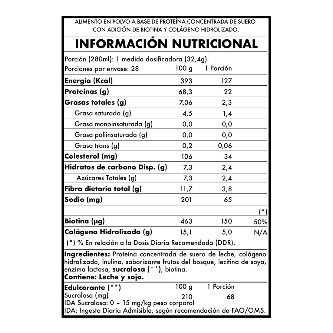 100% Women Whey 2lbs Frutos del Bosque - Foodtech