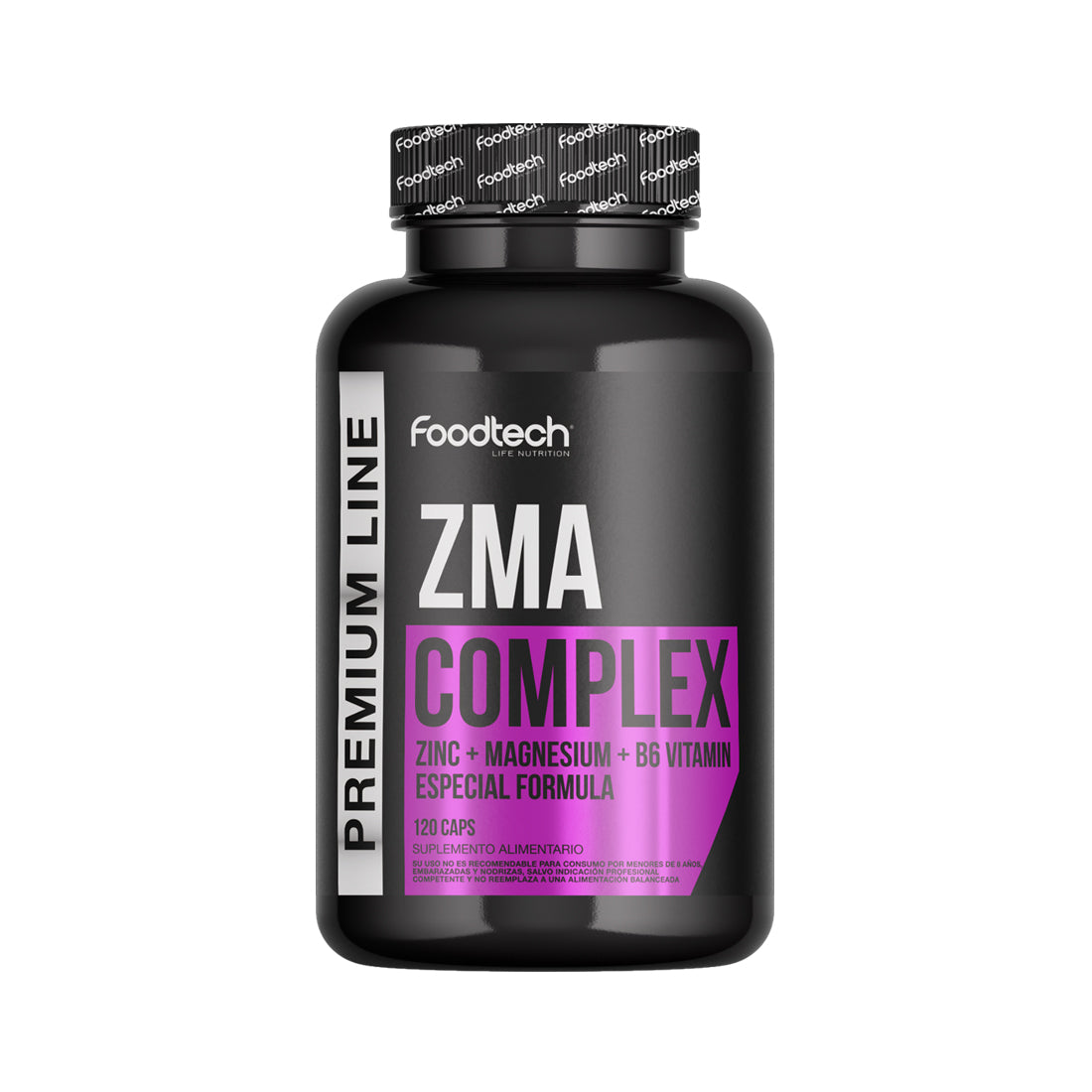 ZMA Complex 120 caps Foodtech envase